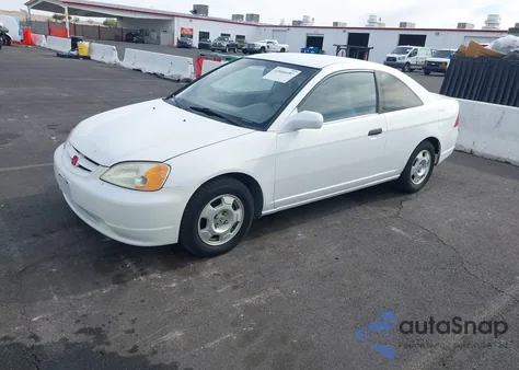 2001 Honda Civic Lx from USA, damaged, VIN 1HGEM215X1L039163